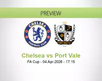 Chelsea Port Vale betting prediction (04 April 2026)