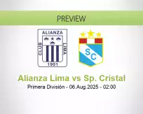 Alianza Lima Sp. Cristal betting prediction (06 August 2025)