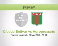 Ciudad Bolívar Agropecuario betting prediction (28 March 2026)