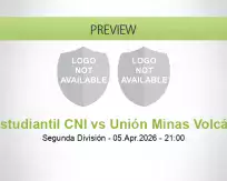 Estudiantil CNI Unión Minas Volcán betting prediction (05 April 2026)