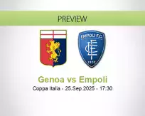 Genoa Empoli betting prediction (25 September 2025)