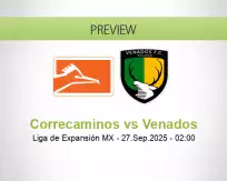 Correcaminos Venados betting prediction (27 September 2025)