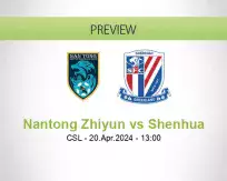 Nantong Zhiyun Shenhua betting prediction (20 April 2024)
