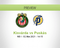 Kisvárda Puskás betting prediction (02 March 2021)