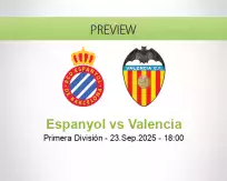 Espanyol Valencia betting prediction (23 September 2025)