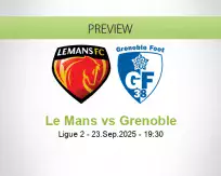 Le Mans Grenoble betting prediction (23 September 2025)