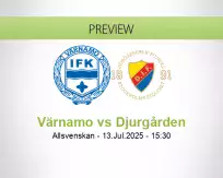 Värnamo Djurgården betting prediction (13 July 2025)