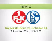 Kaiserslautern Schalke 04 betting prediction (10 August 2025)
