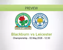 Blackburn Leicester betting prediction (02 May 2026)