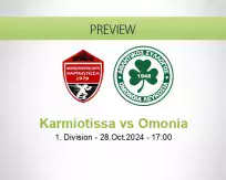 Karmiotissa Omonia betting prediction (28 October 2024)