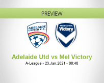 Adelaide Utd Mel Victory betting prediction (23 January 2021)