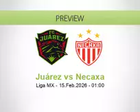 Juárez Necaxa betting prediction (15 February 2026)
