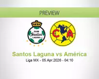 Santos Laguna América betting prediction (05 April 2026)