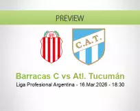 Barracas C vs Atl. Tucumán