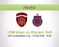 USM Alger vs Olympic Safi
