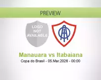 Manauara Itabaiana betting prediction (05 March 2026)