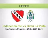 Independiente Gimn La Plata betting prediction (22 November 2024)