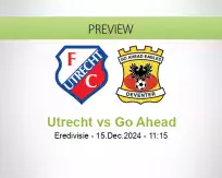 Utrecht Go Ahead betting prediction (15 December 2024)