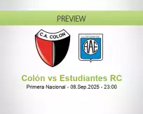 Colón Estudiantes RC betting prediction (09 September 2025)