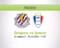 Dragons Suwon betting prediction (19 July 2025)