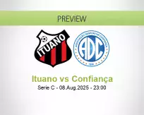 Ituano Confiança betting prediction (10 August 2025)