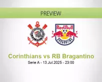 Corinthians RB Bragantino betting prediction (14 July 2025)