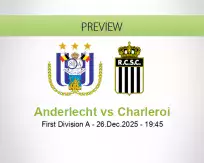 Anderlecht Charleroi betting prediction (26 December 2025)