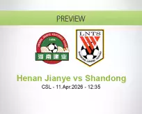 Henan Jianye Shandong betting prediction (11 April 2026)