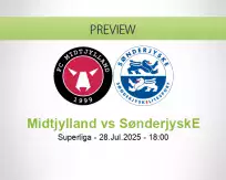 Midtjylland SønderjyskE betting prediction (28 July 2025)