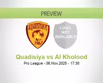 Quadisiya vs Al Kholood