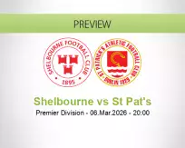 Shelbourne St Pat's betting prediction (06 March 2026)