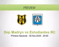 Dep Madryn vs Estudiantes RC
