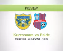 Kuressaare vs Paide