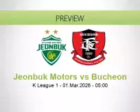 Jeonbuk Motors vs Bucheon