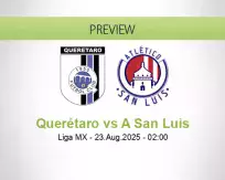 Querétaro A San Luis betting prediction (23 August 2025)