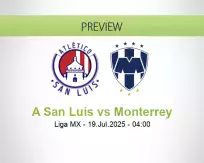 A San Luis Monterrey betting prediction (19 July 2025)
