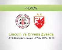 Lincoln Crvena Zvezda betting prediction (22 July 2025)