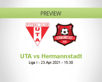 UTA Hermannstadt betting prediction (23 April 2021)