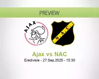 Ajax NAC betting prediction (27 September 2025)