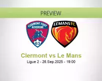 Clermont Le Mans betting prediction (26 September 2025)
