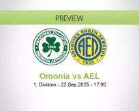 Omonia AEL betting prediction (22 September 2025)