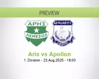 Aris Apollon betting prediction (23 August 2025)