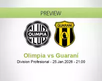 Olimpia Guaraní betting prediction (25 January 2026)