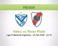 Vélez River Plate betting prediction (22 February 2026)