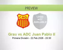 Grau ADC Juan Pablo II betting prediction (22 February 2026)