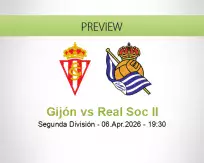 Gijón vs Real Soc II