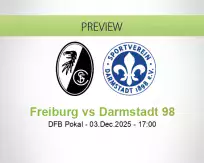 Freiburg Darmstadt 98 betting prediction (03 December 2025)