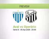 Avaí Operário betting prediction (05 April 2026)