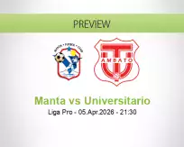 Manta vs Universitario