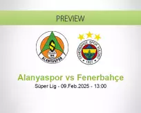 Alanyaspor Fenerbahçe betting prediction (09 February 2025)